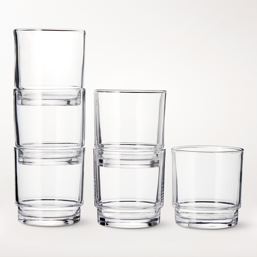 Williams Sonoma Pantry Stacked Tumblers, 12-oz - Set of 6