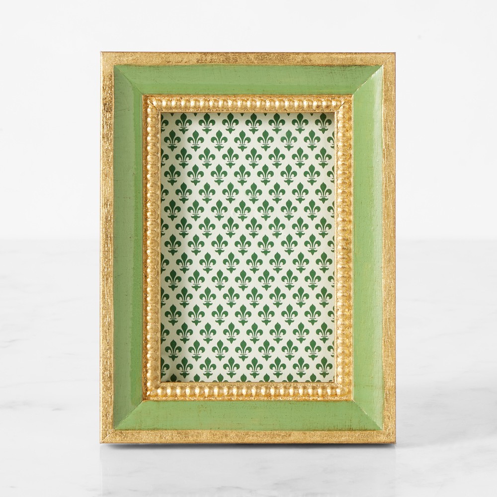 Florentine Wood Picture Frames - 4" X 6", Green