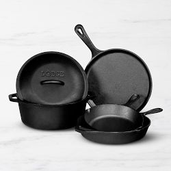 Lodge Classic Seasoned Cast Iron 5-Piece Cookware Set