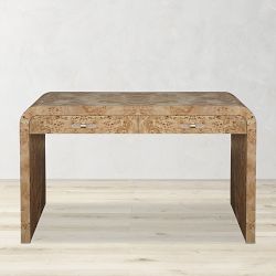 Holland Desk, 50, Wood, Light Burled Wood
