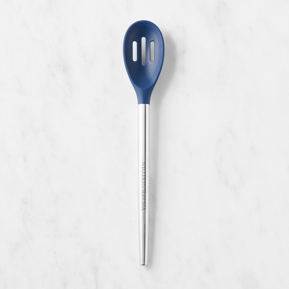 Williams Sonoma Stainless-Steel Silicone Slotted Spoon - Navy