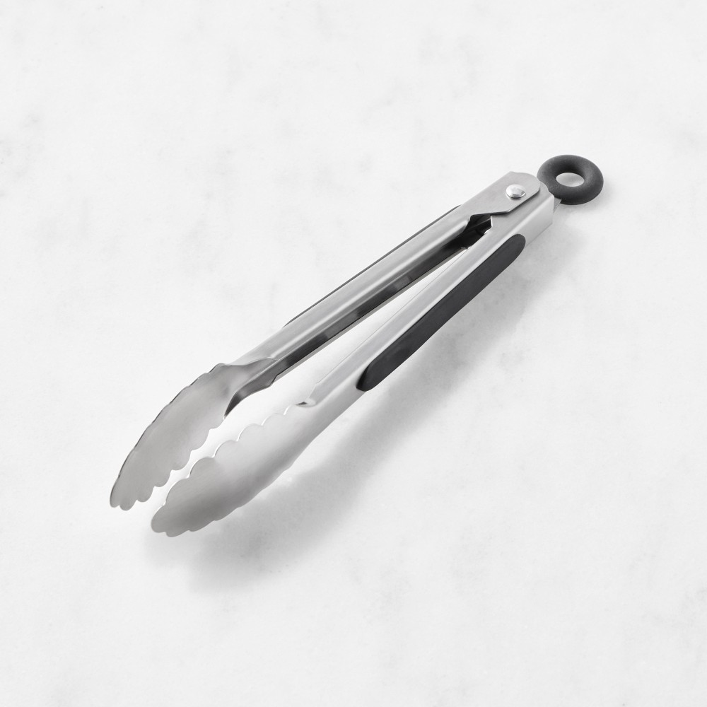 Open Kitchen by Williams Sonoma Stainless-Steel Locking Tongs - 7"