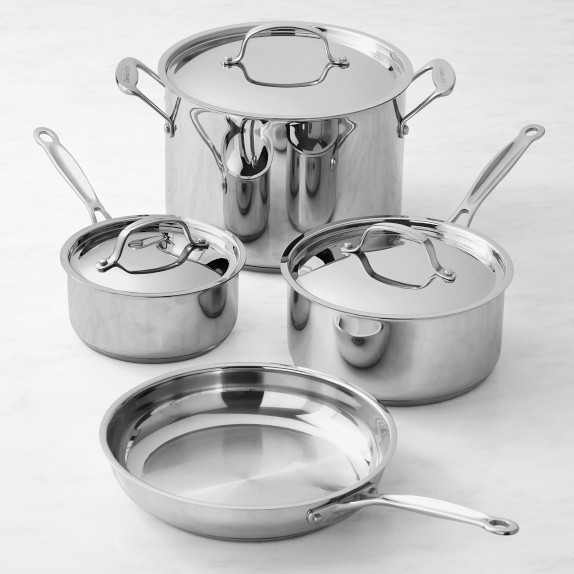 Cuisinart MultiClad Pro Tri-Ply Stainless-Steel 7-Piece Cookware