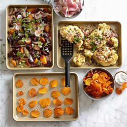 Williams Sonoma Goldtouch® Pro Nonstick Corrugated Quarter Sheet, Set of 2