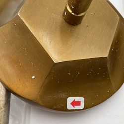 OPEN BOX: Amelia Linear Pendant, Antique Brass, White Glass, 25"