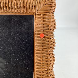 OPEN BOX: AERIN Wicker Scalloped Gallery Frame, 8" X 10"