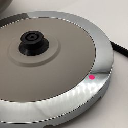 OPEN BOX: Haden Bristol Electric Kettle, Matte Putty &amp; Chrome, 1.7-L