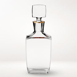 Gold Rim Spirit Decanter