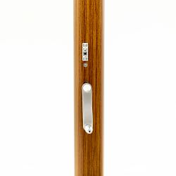 10' Square Performance Cantilever Umbrella, Wood Finish