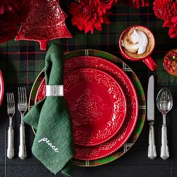 Christmas Sentiment Napkins, Set of 4