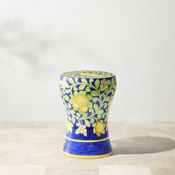 Ceramic Lemon Accent Table (13")