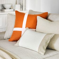 Contrast Edge Reversible Pillow Cover