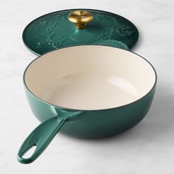 Le Creuset Enameled Cast Iron Holly Saucier - Thumbnail 2