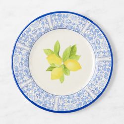 Lemon Outdoor Melamine Dinner Plates