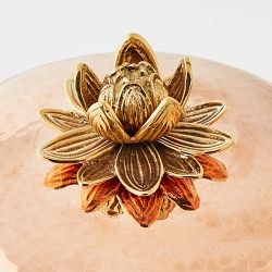 Ruffoni Historia Hammered Copper Tea Kettle with Lotus Knob, 3-Qt.