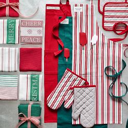 Sentiment Stripe Towels, Set of 2