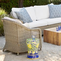 Ceramic Lemon Accent Table (13")