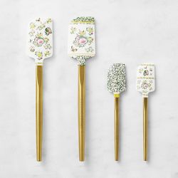 Famille Rose Spatulas with Gold Handle