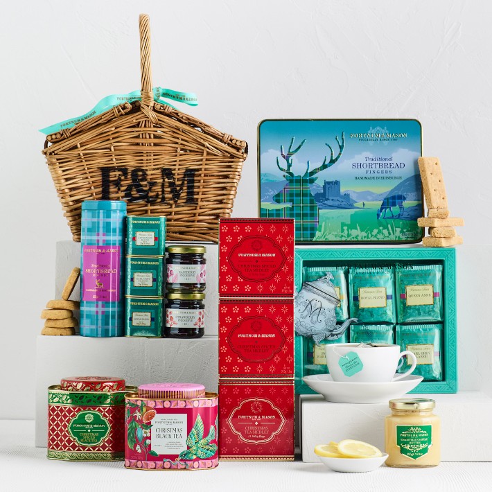 Fortnum & Mason Mini Huntsman Tea Hamper | Premium Tea | Williams
