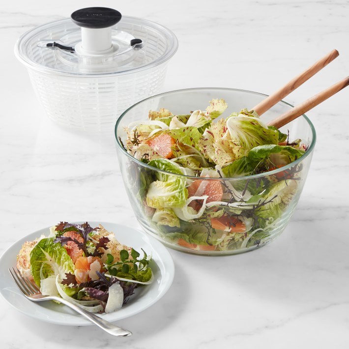 OXO Glass Salad Spinner, 3-in-1 Design | Williams Sonoma