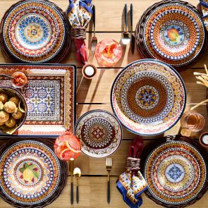 【極希少】Williams-Sonoma イタリア　Grande Cuisine sicily-red-outdoor-melamine-
