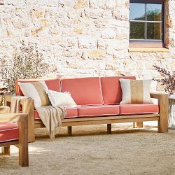 Larnaca Outdoor Teak Sofa (96"-107")