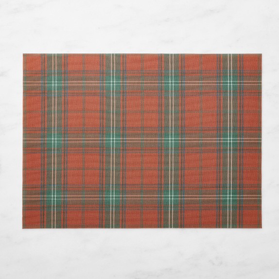 Chilewich Basketweave Rectangular Tartan Placemats