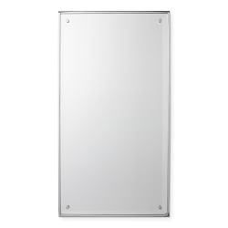 OPEN BOX: Gramercy Narrow Rectangular Mirror, 26" X 48", Polished Nickel