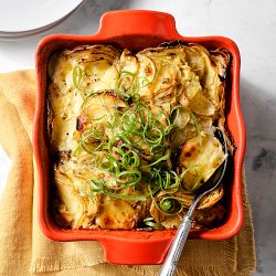 Emile Henry French Ceramic Ruffled Square Baker, 2-Qt.