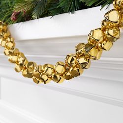 Jingle Bell Faux Garland, 6'