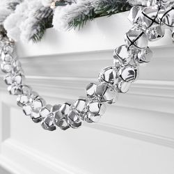 Jingle Bell Faux Garland, 6'