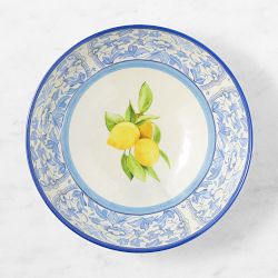Lemon Outdoor Melamine Serving Bowl