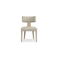 OPEN BOX: Koret Side Chair, Performance Recycled Chunky Basketweave, Grey, Heritage Grey