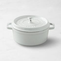 Staub Enameled Cast Iron Round Dutch Oven, 4-Qt., White