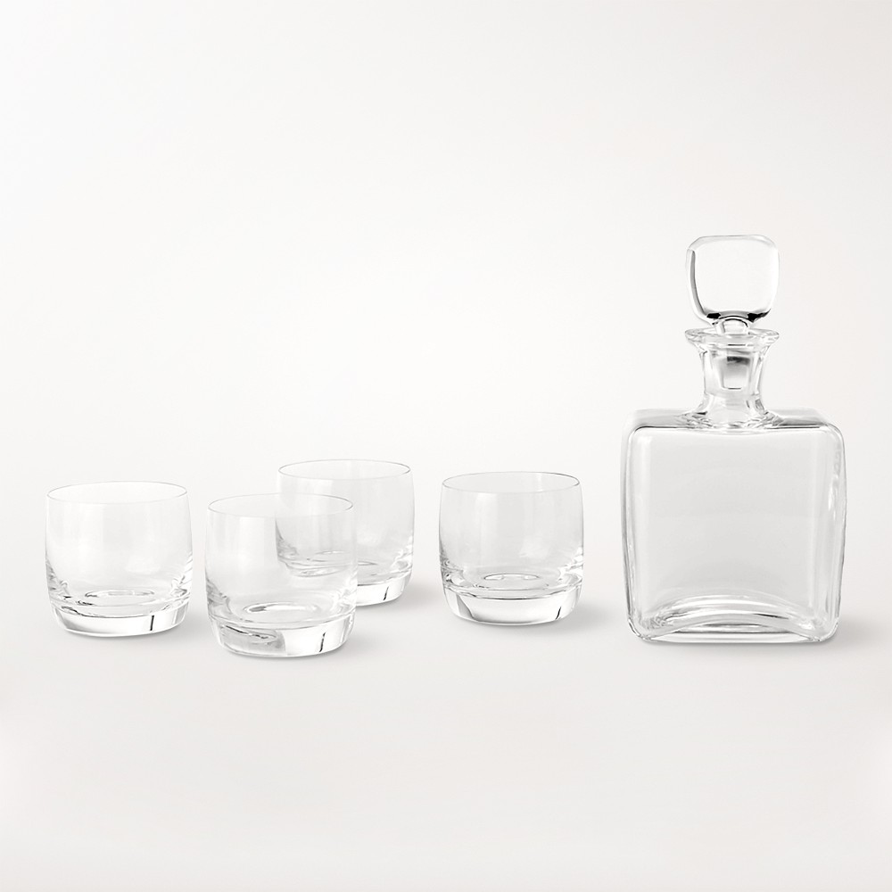 Williams Sonoma Reserve Decanter & Double Old-Fashioned Glasses, Set of 4 - Set of 4