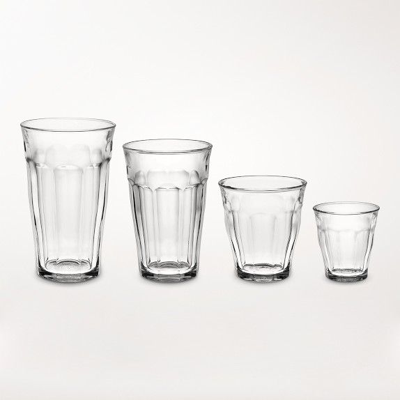 Duralex Picardie Glass Drinking Glasses - Assorted Set of 24