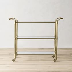 Beckett Bar Cart, Brass