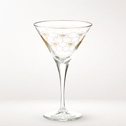 Honeycomb Martini Glasses, Set of 4