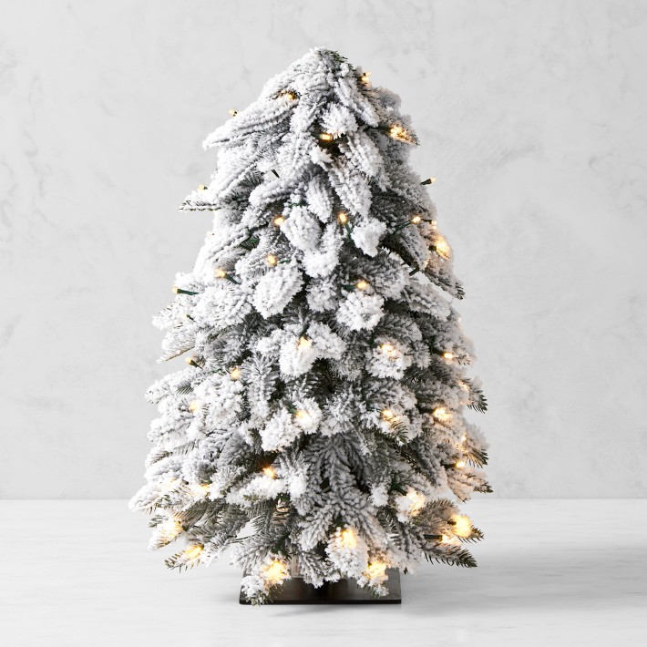 WHITE⭐️Xmasツリー⭐️オルゴナイト❤きらっとさま♥専用 Jeff Leatham X Williams Sonoma Winter White Tabletop Tree