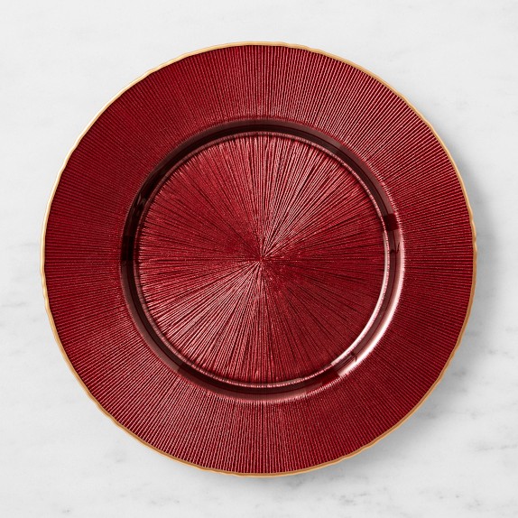 Gold Rim Glass Charger