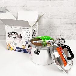 All American Aluminum Pressure Cooker, 10.5-Qt. with Rack &amp; Superb Jars Accessory Kit
