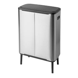 Brabantia Bo Touch Top Hi Single Compartment Trash Can, 16-Gallon