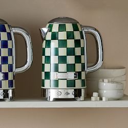 MacKenzie-Childs Emerald Check Electric Kettle