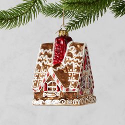 Copper Gingerbread House Ornament