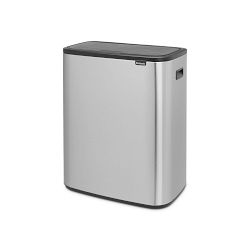 Brabantia Bo Step On Dual Compartment Recycling Trash Can, 2 x 8 Gallon 