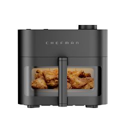 Chefman Crispinator Air Fryer, Black, 8-qt