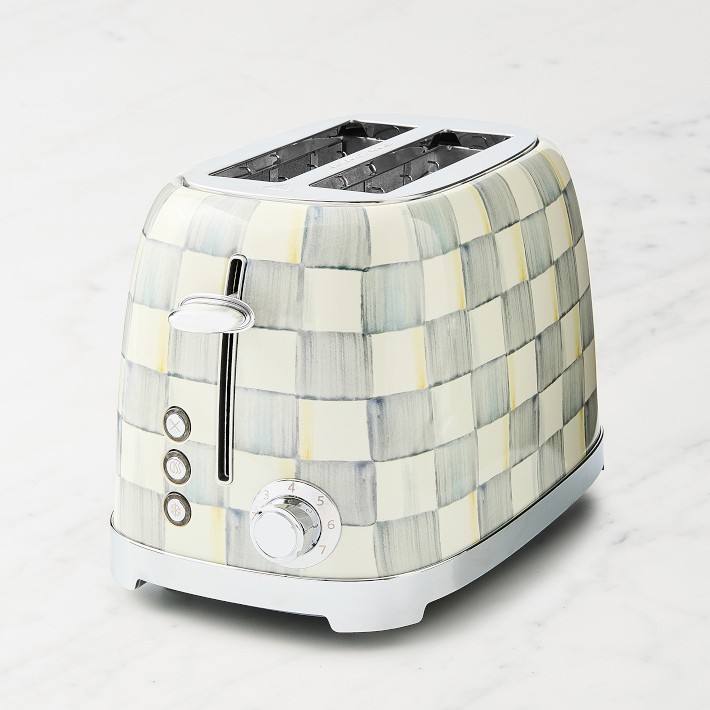 MacKenzie-Childs Mocha Check 2-Slice Toaster | Williams Sonoma