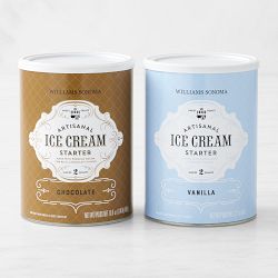 Williams Sonoma Chocolate & Vanilla Ice Cream Starter Set