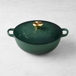 Le Creuset Enameled Cast Iron Holly Soup Pot, 4.5-Qt., Artichaut with Brass Knob