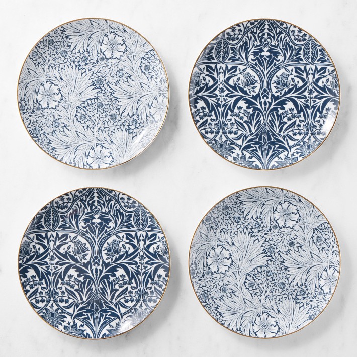Morris & Co. Bluebell Salad Plates, Set of 4 | Williams Sonoma